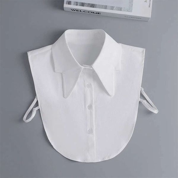 Women&#039;s Versatile Multifunctional Sweater Decorative Shirt with Suit Workwear Fake White Pointed Collar