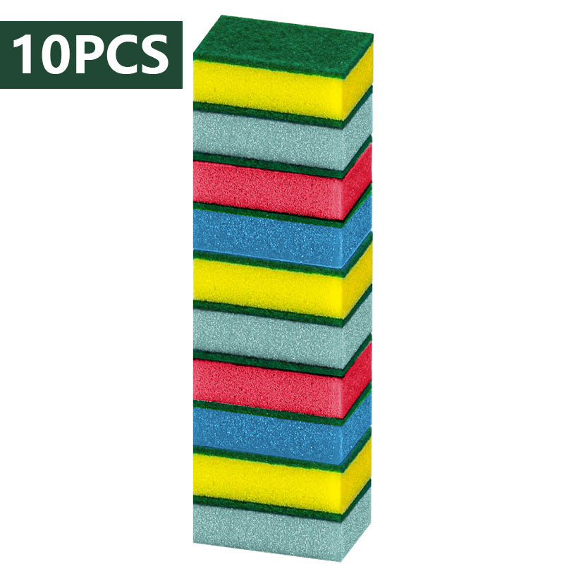 TEMU Multifunctional Cleaning Sponge, Dishware Anti-scratch Scrubbing Sponge, Double-sided Scouring Pad For Household Cleaning, Dishwashing Sponge,