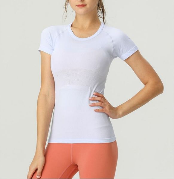 designer t shirts yoga vest yoga shirts sportswear yoga vest gym wear mesh top short sleeve tight yoga breathable casual outdoor shorts knit