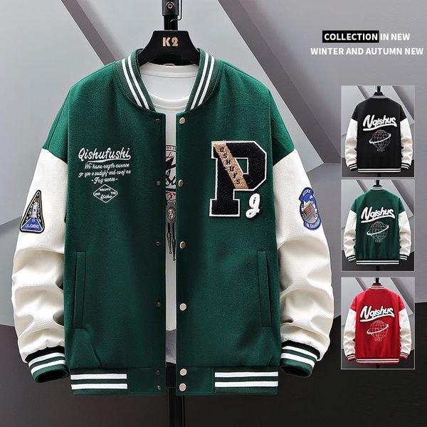 Designer Mens Baseball Jersey Coat moda feminino Man Jackets Borderd Letter Jacket Single Bastested Tops Couples Men's Clothing