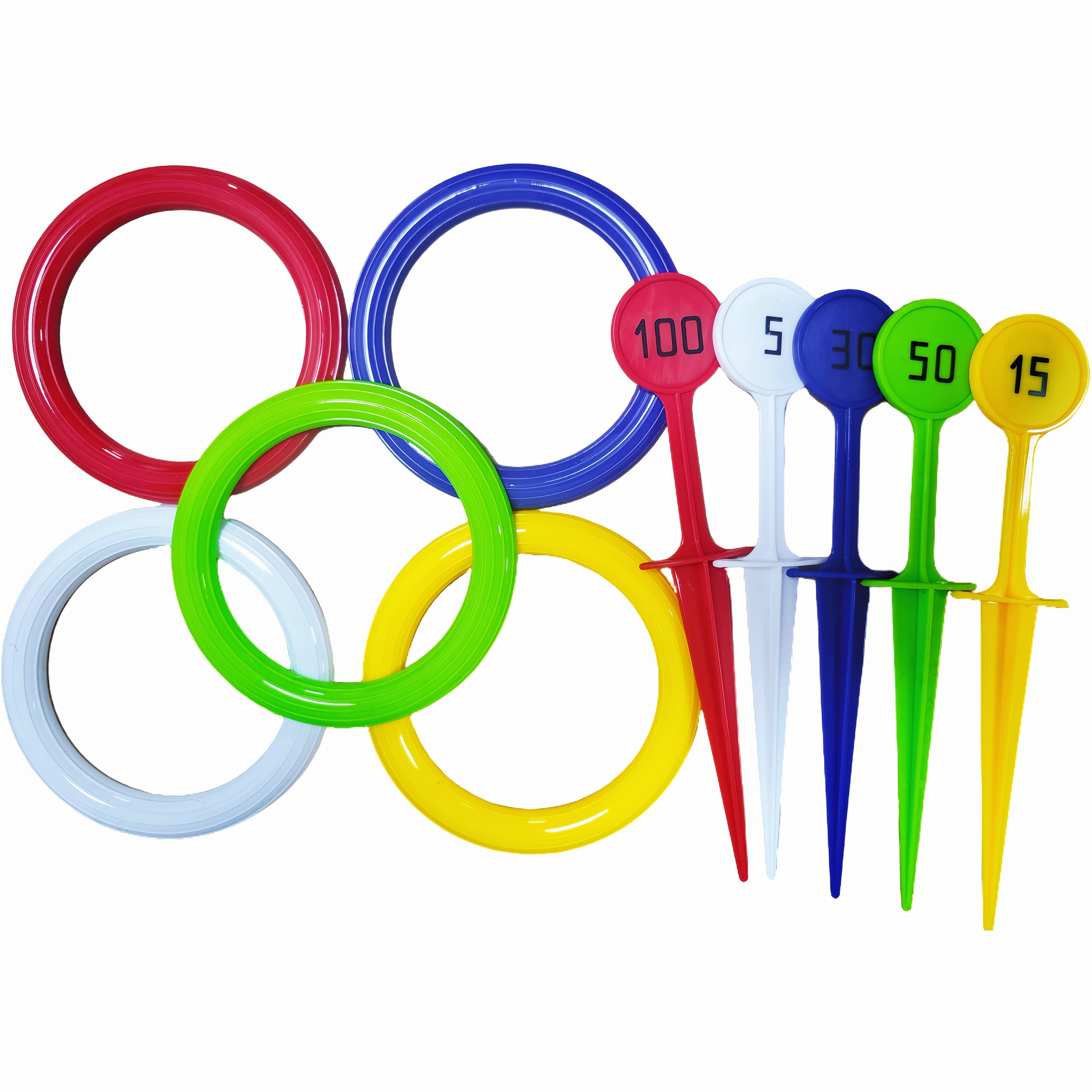 TEMU 1 Set Of Youth Outdoor Beach Sports Ring Toss Toys, Lawn Outdoor 's Development Activities, Numbered Ring Toss Games, Parent- Interactive