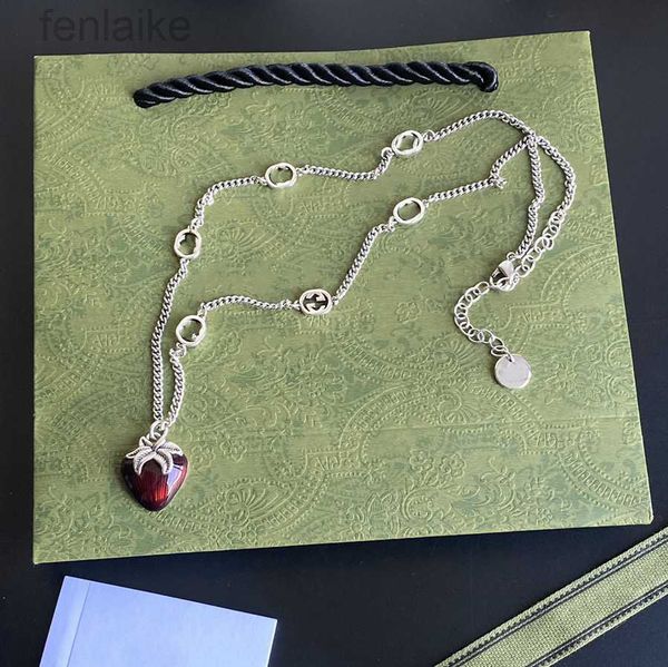 Gold Plated Luxury Brand Designer Pendants Necklaces Letter StrawberrieChoker Pendant Necklace Chain Jewelry Accessories LOVE Gift