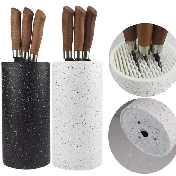 Chef Knife Angle Holder Block Table Free Inserting Plastics Kitchen Kitchen Stand Stand Stand Stand Conjunto de acessórios Universal Organiz