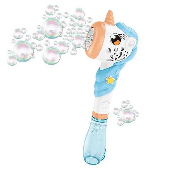 Novelty Games Automatic Bubble Wand Bubble Blower Party Favorite 180ml capacity with lighting and music cartoon animal design electric bubbl