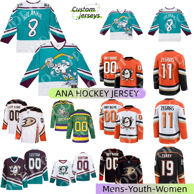 ANA hockey jersey Trevor Zegras Selanne ducks most popular jersey Gibson Terry Frank Vatrano Carlsson Beckett Sennecke Lukas Dostal Charlie 2025 men