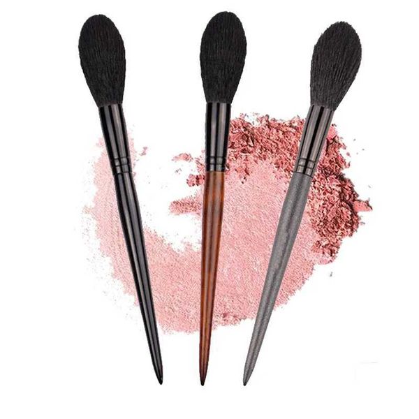 Professional Goat Hair Face Makeup Highlighter Blending Brush Long Handle Blush Brush Concealer Brush Beauty Makeup ToolsXJ241113