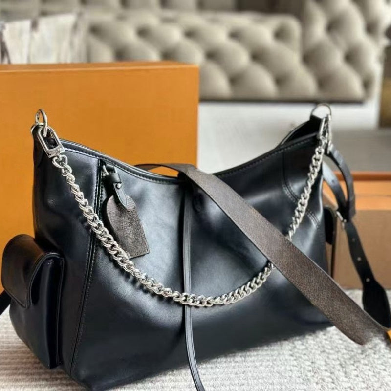 Luxury Black Top Women leather handbag designer lady clutch purse retro shoulder Purse Crossbody tote Bag wallet bags crossbody backpack beach makeu