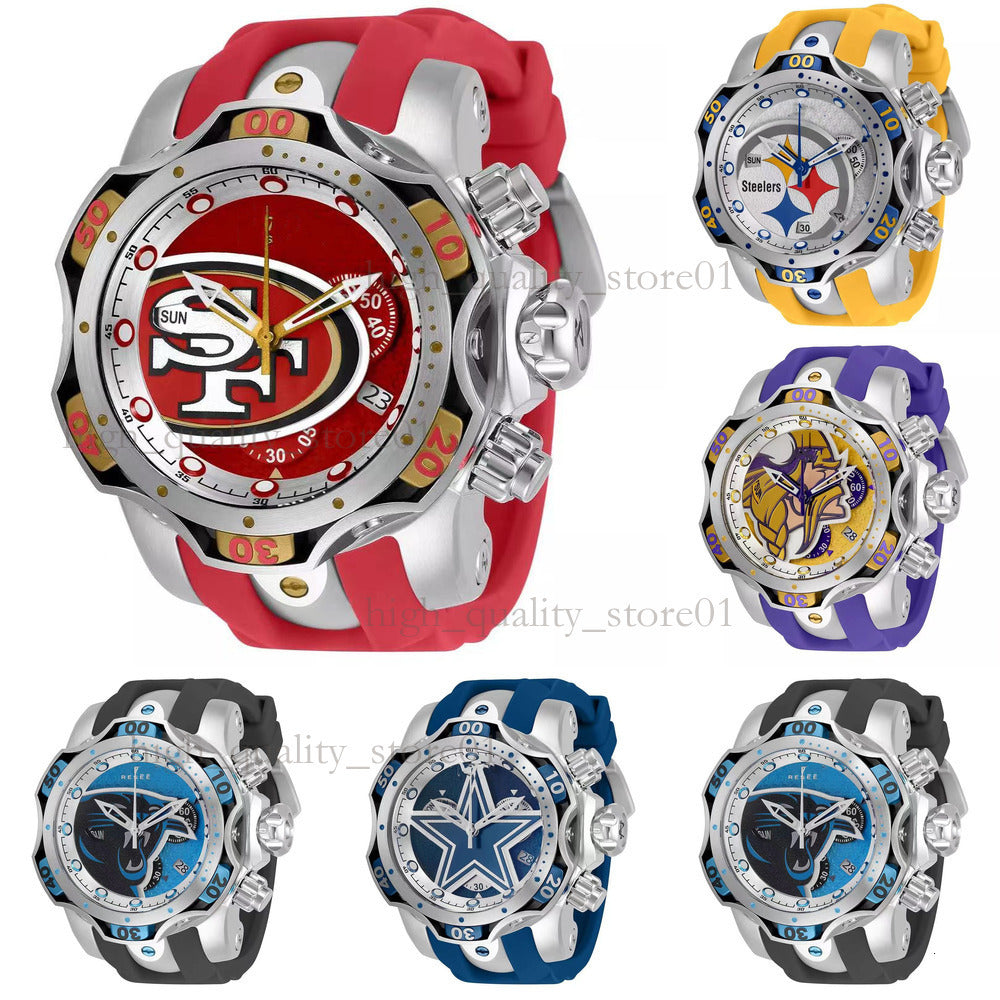 Invicto Watch Designer Watch Men&#039;swatches Large Plate Watch Steel Belt Watch Quartz Watch Orologio Di Lusso Watches Men Montre De Luxe 588