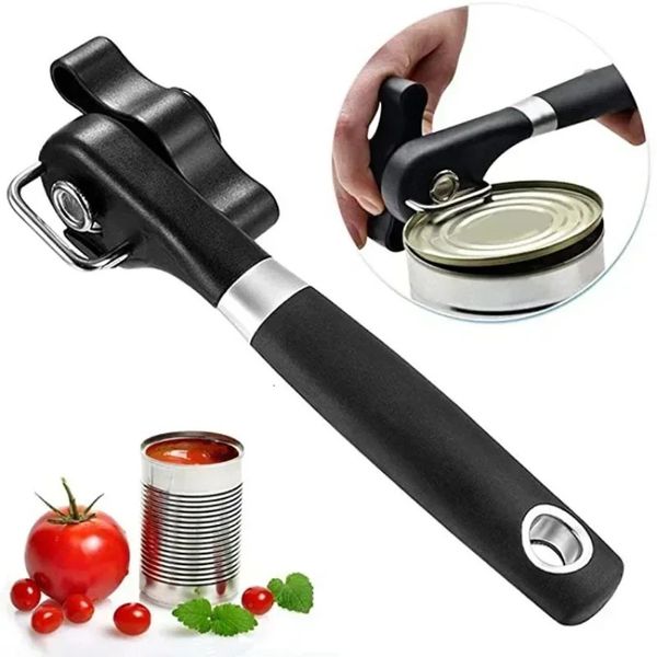 1pc Manual Stainless Steel Topless Can Opener Kitchen Tools Professional Handheld Side Cut Jar Opener Kitchen Tools Gadgets 250113