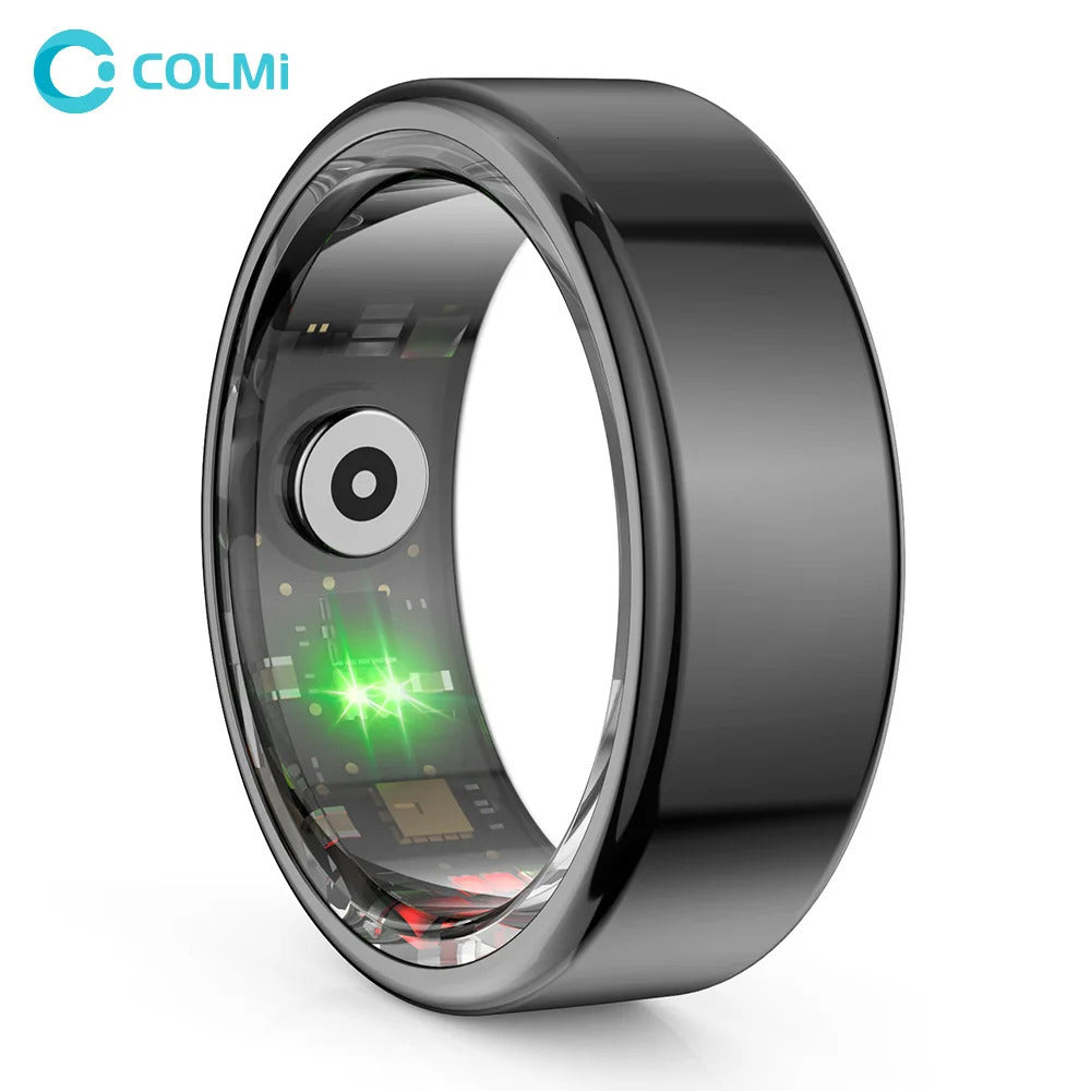COLMI R02 Smart Ring Health Monitoring IP68 3ATM Waterproof Multi-sport Mode Military Grade Steel Shell For Men Women 240504