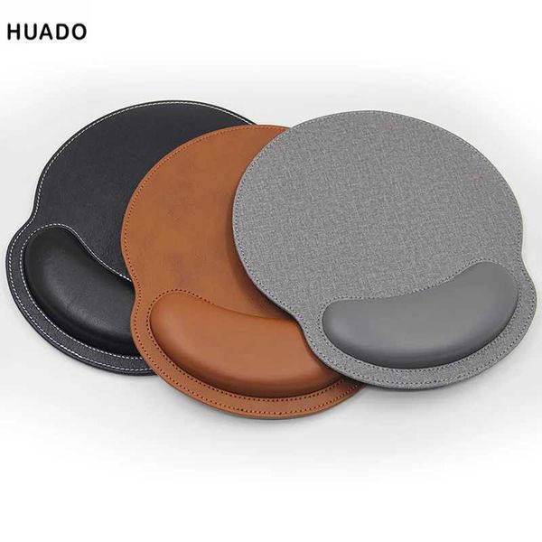 Leather Mouse Pad Ergonomic Memory Foam Keyboard Mat with Wrist Support Suitable for Office and home Waterproof Surface Y240821