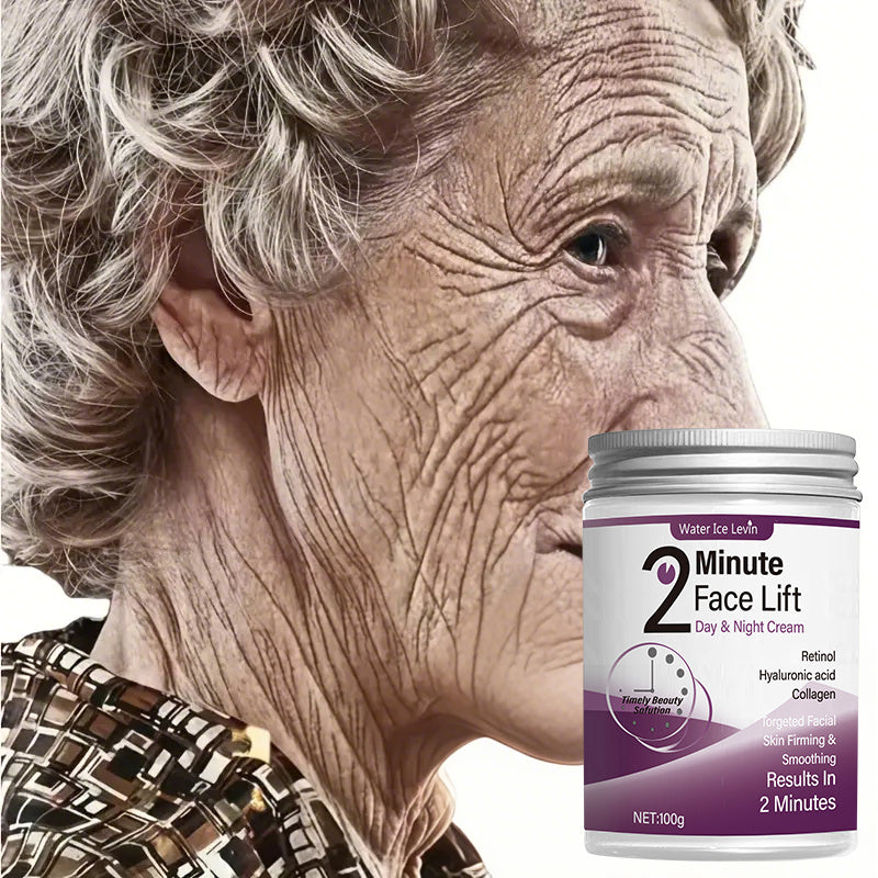 TEMU 2-minute Face Lift Cream With Hyaluronic Acid, Collagen & Peptides - Fast-acting Moisturizer For All Light Beige Types, Tightens & Light Beige