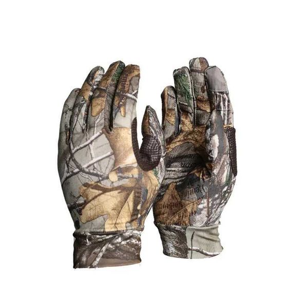 Waterwood Mountain Bionic Camouflage Quick Dry Four Sides Stretch Hunting Touch Screen Fishing Shooting Hunting GlovesXJ241008
