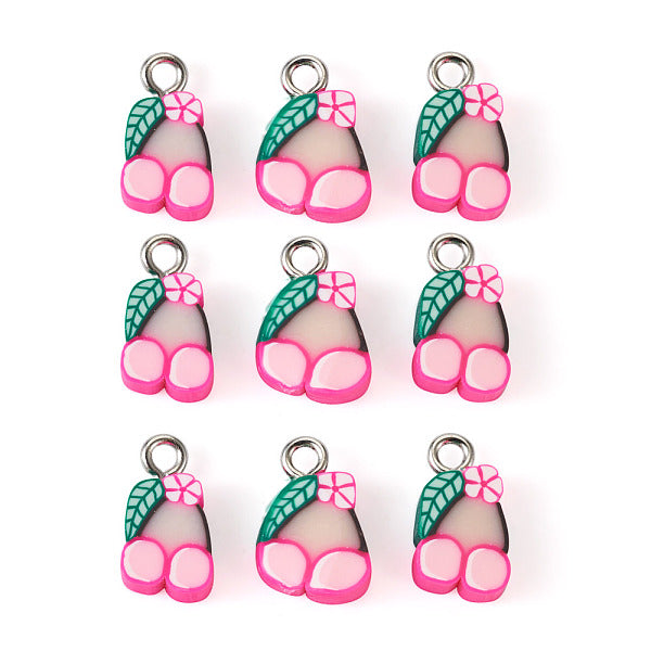 50Pcs Handmade Polymer Clay Charms
