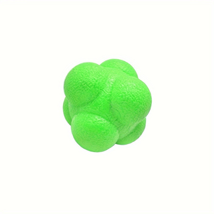 TEMU Rubber Hexagonal Reaction Ball: And Agility Training, Suitable For Youth, Celebrates , Thanksgiving, New Year, Labor Day, Father's Day