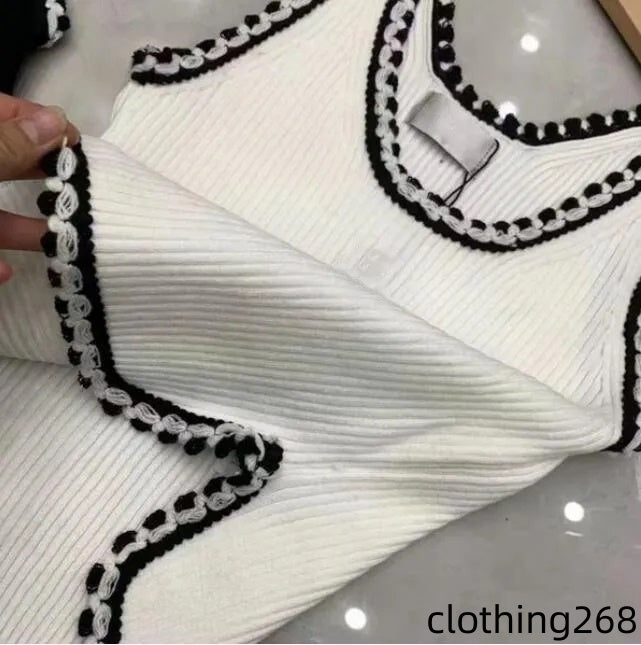 Anagramembroidered Women Tanks Camis cottonblend tank tops Two letters Designer Skirts Yoga Suit Dress bra Vest Ladies solid Vintage T Shirt Femme 2