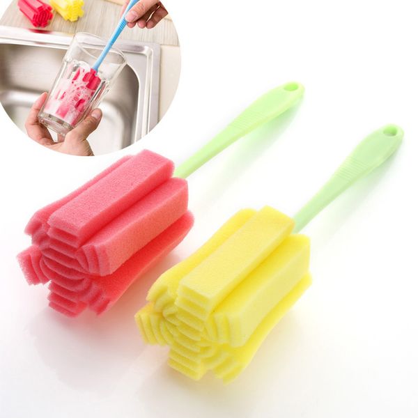 Kitchen Cleaning Tool Sponge Brush For Wineglass Bottle Coffee Tea Glass Cup Glasses Accessories Milk Bottle Cleaning Brush