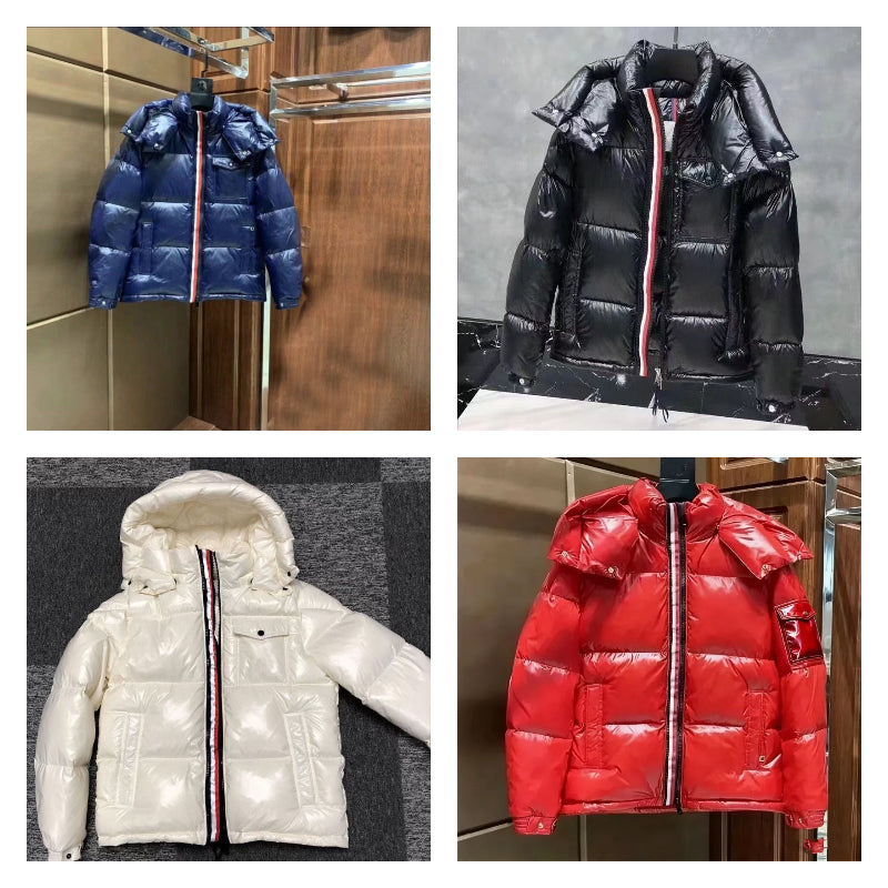 designer jacket puffer jacket mens and women coat outerwear warmer thick hooded jacket fashion style high quality puffer zip up jackets Asian Size M