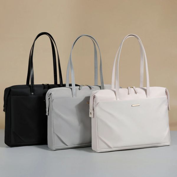 Fashion Casual Laptop Bag 133 14 Inch Simple Business Office Work Shoulder Handbags Briefcase Waterproof Notebook Case Tote 241204