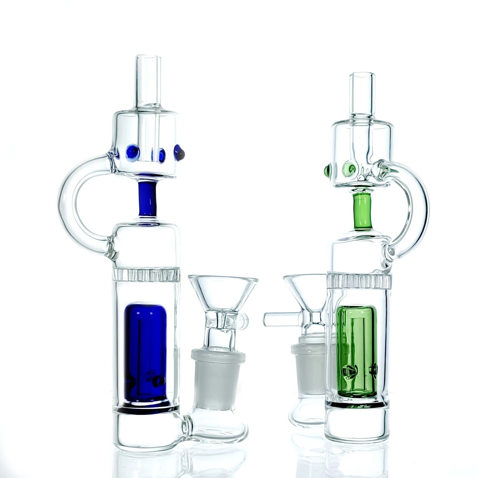 14mm water pipe bong glass bubbler dab rig wih bowl banger percolator kit
