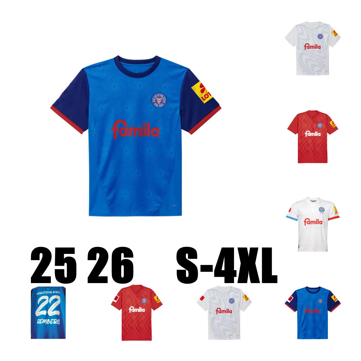 2024 2025 Holstein Kiel Soccer Jersey ARP Bernhardsson Holtby maillots de foot Porath Remberg Sterner Home Away 3rd Pichler Machino Football Shirts