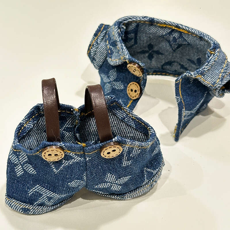 High-Quality Baby Clothes First Second Third Generation Universal Labubu Trendy Overalls Denim Set Sitting Style Accessories