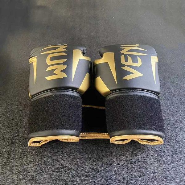 6-8-10-12-14oz Profional Boxing Gloves Thickened PU Sanda Muay Thai MMA Training Glove Boxing Training AccoriesXJ241028