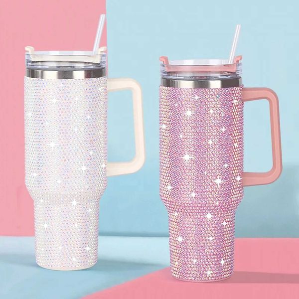 Dia Cup Roller, Insulated w- Handle | 40oz Stainless Steel Coffee Travel Mug, Hot Press, 2024