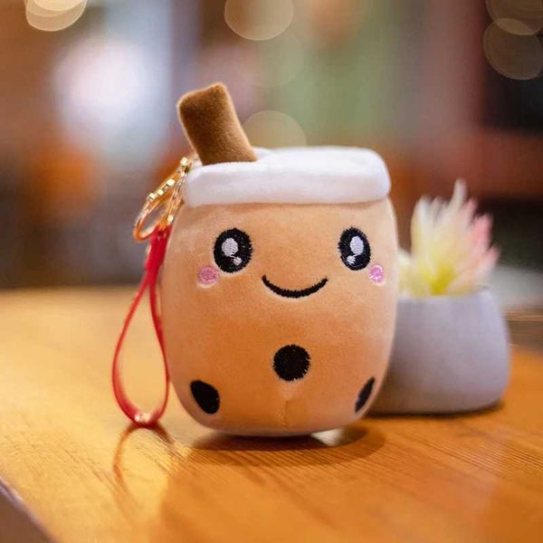 Plush Keychains Kawaii Bubble Tea Keychain Soft Plush Toy Keychain Stuffed Boba Doll Cute Backpack Decoration Best Birthday Gifts for Girls