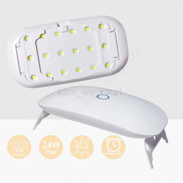 24W USB Rechargeable UV LED Lamp for Gel NailsMini Nail Dryer UV Light for NailsUV Lamp for Resin CuringM240729