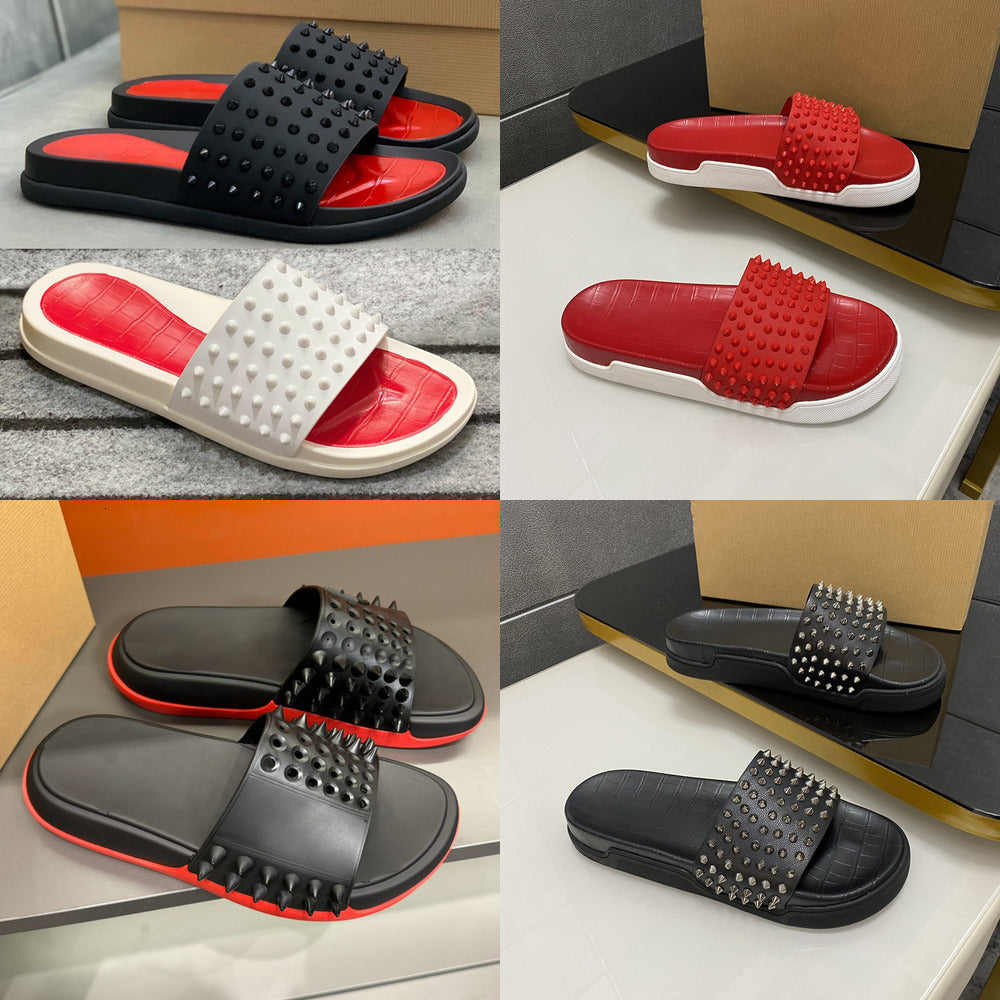 Mens Women Designer Slipper Slides Sandals Soft Suede Leather Taupe Mocha White Pink Mens Scuffs Outdoor Platform Slippers High quality