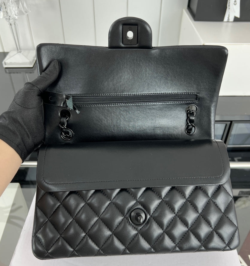 10A Designer bag Mirror quality Jumbo Double Flap Bag 23cm 25CM 30cm Real Leather Caviar Lambskin Classic All Black Purse Quilted Handbag Shoulde Wi
