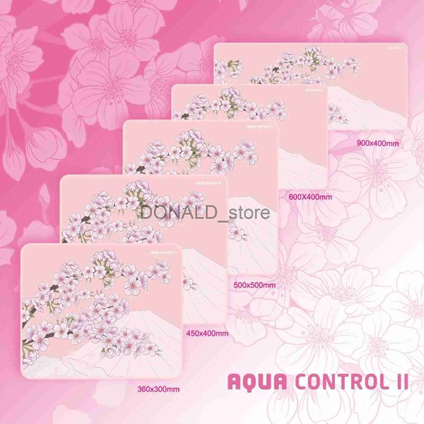 Mouse Pads Wrist Rests Xraypad AC2 400x400x4mm Aqua Control 2 Sakura mousepad cherry blossom Durable ed Non Slip Rubber Base Keyboard Mat J2