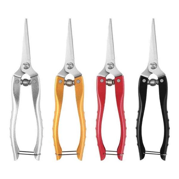 Pruning pliers Stainless Steel Pruning Shears Gardening Tools Shears with Serrated Zinc Alloy Handle Fruit Tree Rough Branch Shears z241207