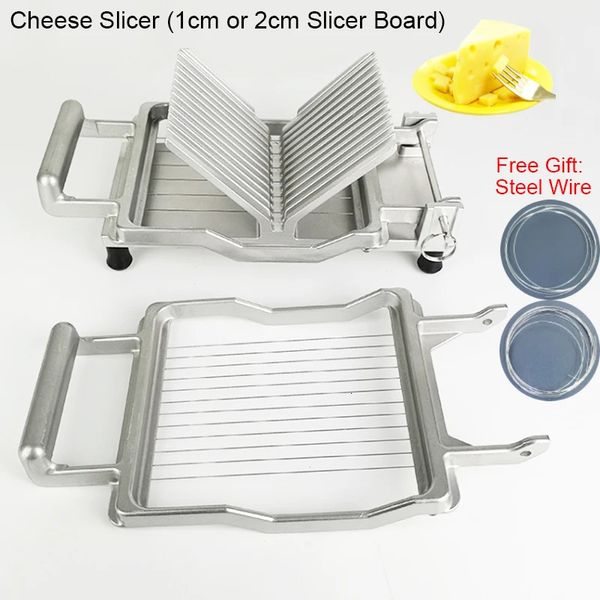 Cheese Slicer Board 1cm 2cm Butter Sausage Cream Cutter Cutting Kitchen Hand Tool Free Gift Stainless Steel Wire 241127