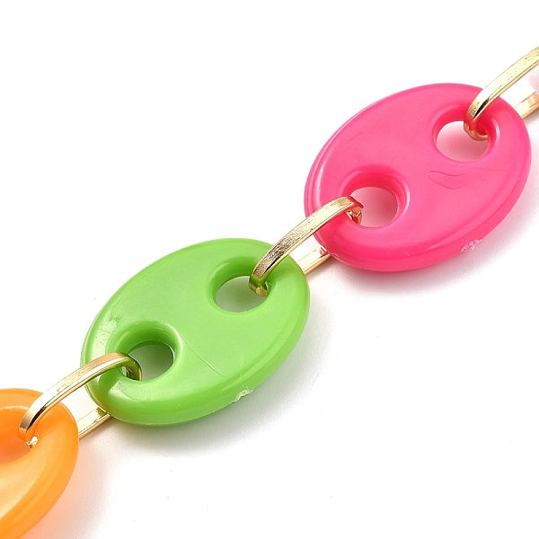 Chaînes de grains de café en plastique faits à la main