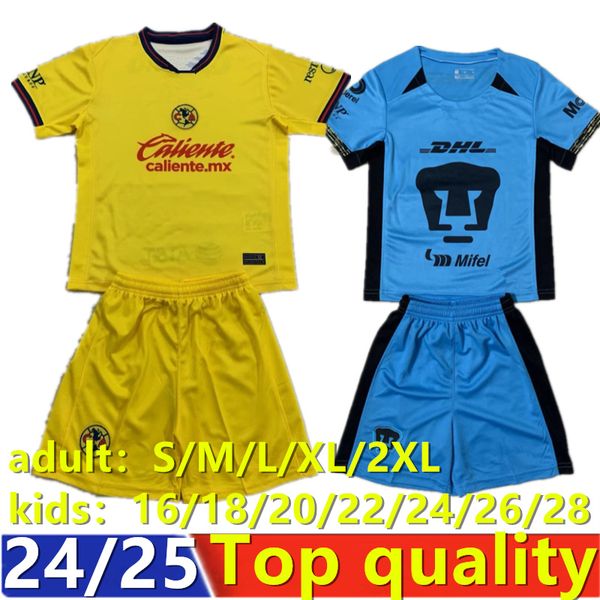 24-25 Club America Soccer Jerseys CA mexician Liga MX 2024 FIDALGO goalkeeper HENRY Camisas de Futebol men kit D.VALDES Football Shirts Cami