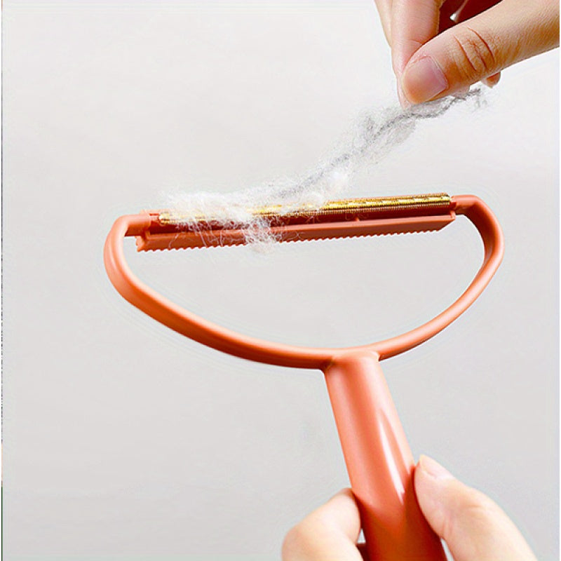 TEMU 1 Double-sided Hair Remover, Portable Lint Remover For Clothes, Sofa, Carpet, Bed- Easy-to-use Household And Travel Hair Removal Tool, Plastic,