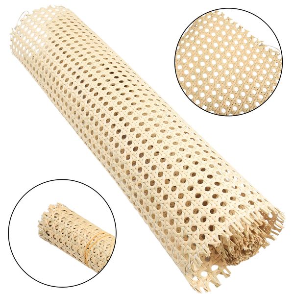 Rattan Mesh Roll Sheet Webbing Caning Material For Chairs Kit Multi-size Options