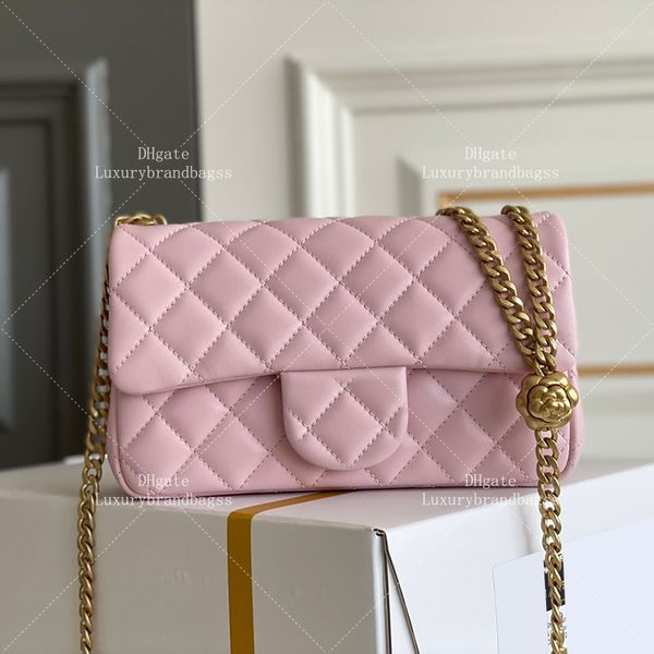Designer Chain Bag 20CM Handbag Crossbody Bag 10A Mirror Quality Flap Bag Lambskin Shoulder Bag With Box 24C02D