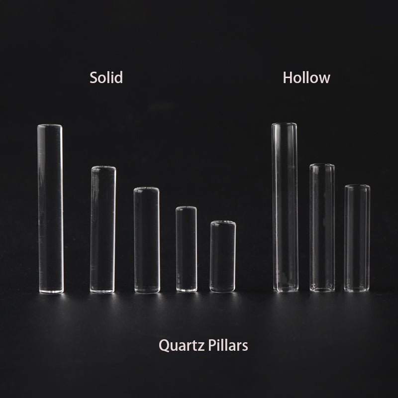 Beracky Hollow- Solid Quartz Pillars Smoking Accessories Pill Insert Terp Pearls For Beveled Edge Terp Slurper Blender Banger Nails Glass Water Bong