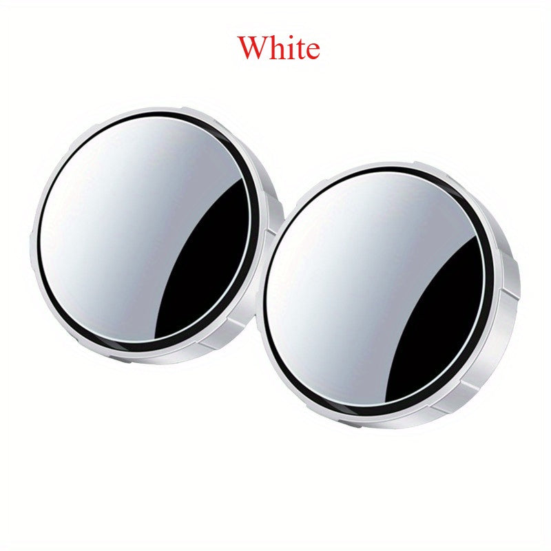 TEMU 2pcs Automotive 360 ° Wide-angle Adjustable High Definition Blind Spot Mirror, Reversing Parking Guide, Suitable For Cars, Suvs, Trucks, Blind