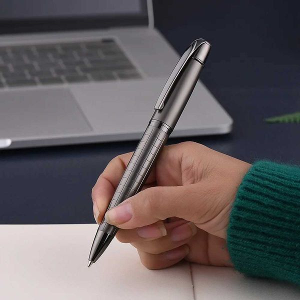 Luxury Heavy Feel Metal Ballpoint Pens School Business Office Signature Roller Pen Writing Ballpen Student Stationery Supplies Y250116