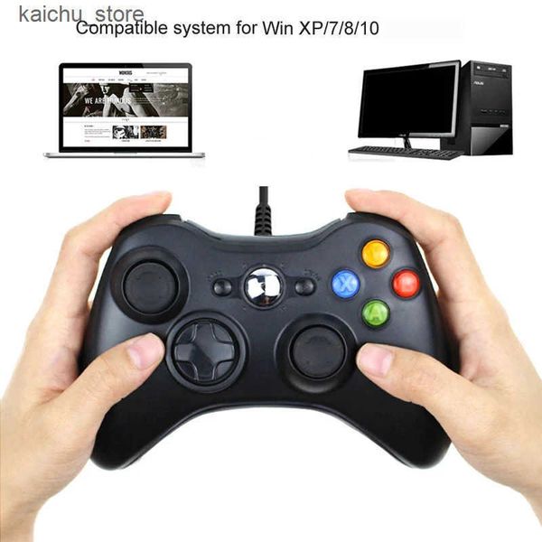 Game Controllers Joysticks Professional computer board Windows Win10 Win7 Win8 USB wired game controller Laptop desktop PC joystick dual vib