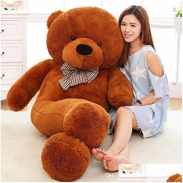 Plush Stuffed Animals Life Size Teddy Bear Toys 180Cm Nt Soft Baby Dolls Big Peluches Gift Christmas Drop Delivery Gifts Dhsto s