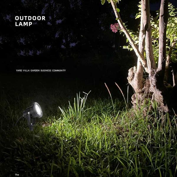 Garden decoration light LED IP65 waterproof lawn light 220V 110V 12V24V warm white green 5W 10W 15W landscape peak spotlight X2411021