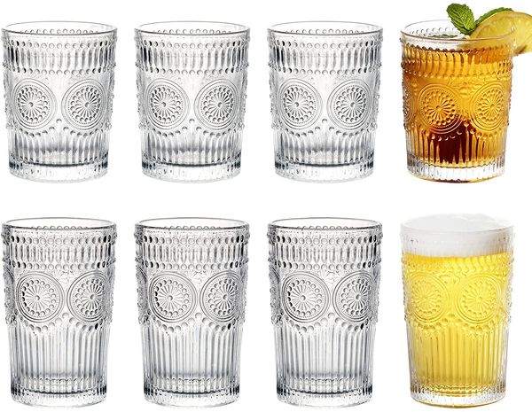 European-Style Transparent Glass Heat-Resistant Coffee Cup Phnom Penh Cup Sunflower Breakfast Cup Whiskey Beer Alcohol Drinkware