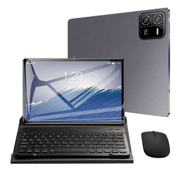 Pad 6 Pro Android Tablet 10.1 inch Android 14 12GB RAM 512GB ROM Deca Core,16MP+32MP Camera ,10000mAh Battery,5G Dual SIM Card,with Keyboard