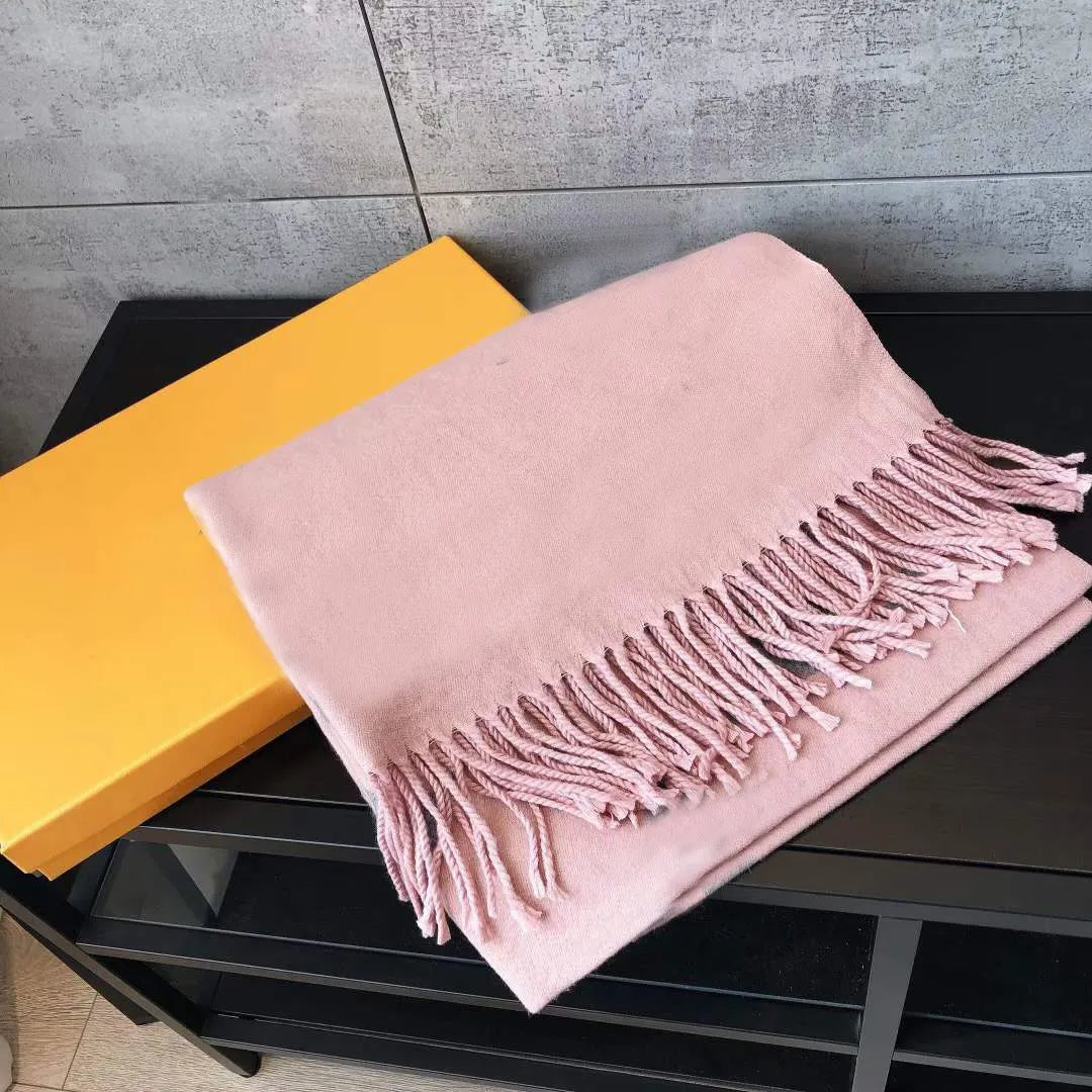 2023 New Luxury Scarf Cashmere Thick Shawl Women Long Winter Wram Pashmina Wraps Hijab with Tassel Bufanda Foulard G2310304BF