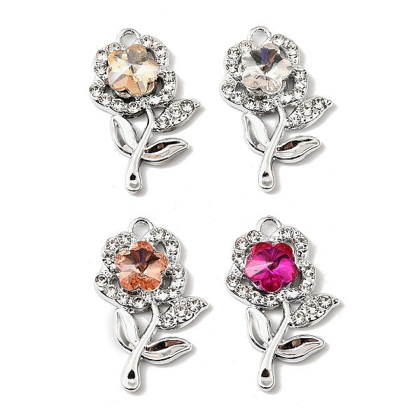 Pendentifs en strass en alliage de placage uv